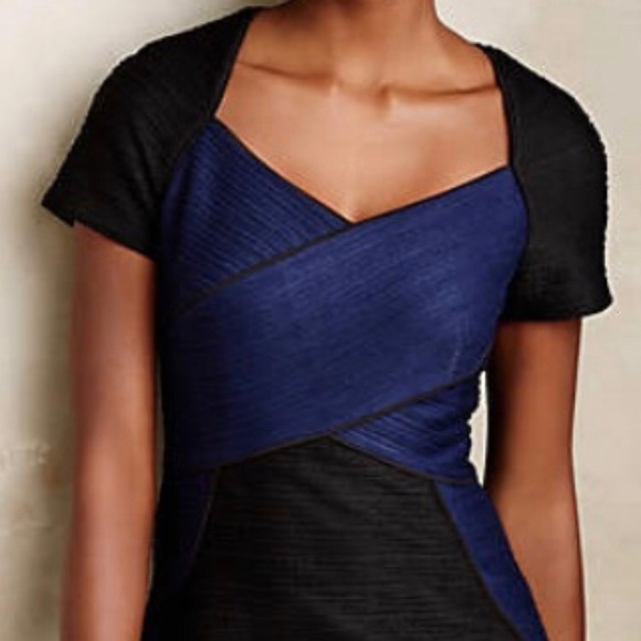 Anthropologie Maeve Colorblocking RibbedKnit Dress - Picture 2 of 3